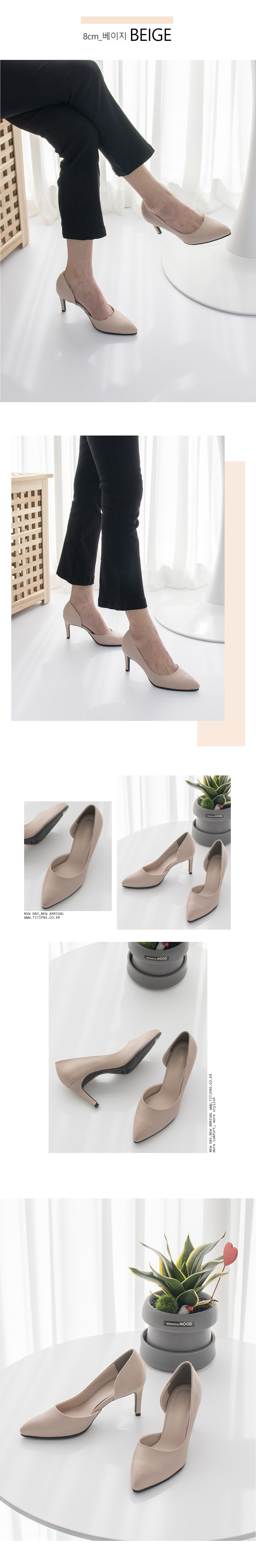 국산수제화 라벨 인사이드 오픈 스틸레토힐 2cm 7cm 상세 이미지 8